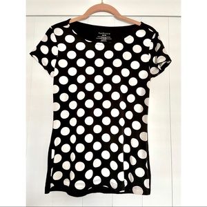 Van Heusen Stylish Polka Dot Fitted T- Shirt - XS